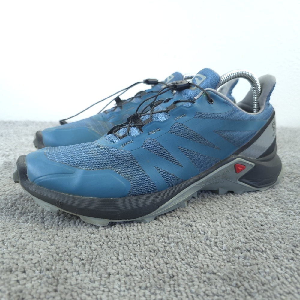 Salomon Supercross Womens Size 9.5 Trail Running Shoes Blue Sneakers 409306